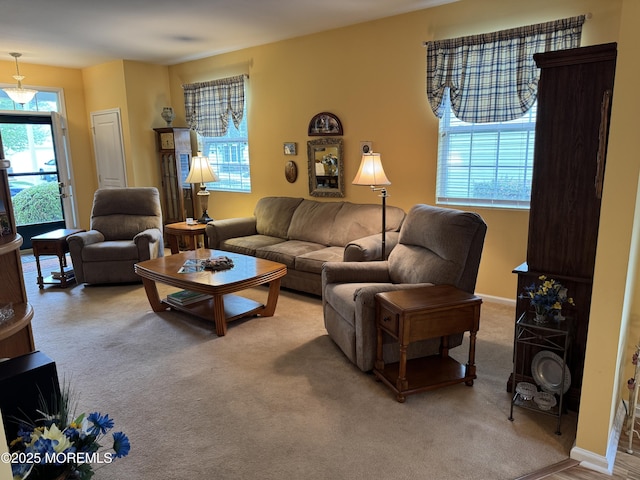 14 Pelican Ln, Little Egg Harbor, NJ 08087 - living room featuring light colored carpet