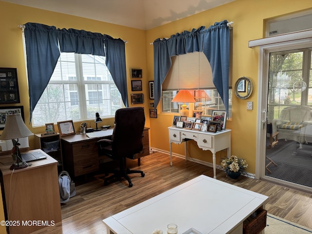 14 Pelican Ln, Little Egg Harbor, NJ 08087 - office area featuring wood finished floors