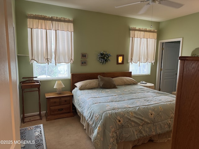 14 Pelican Ln, Little Egg Harbor, NJ 08087 - carpeted bedroom featuring ceiling fan