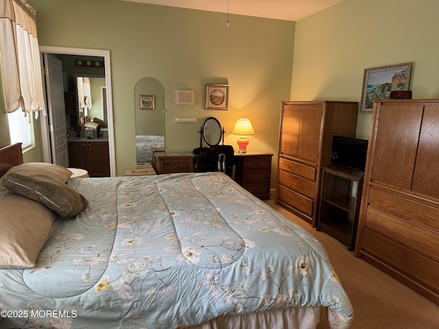 14 Pelican Ln, Little Egg Harbor, NJ 08087 - carpeted bedroom with arched walkways and ensuite bathroom