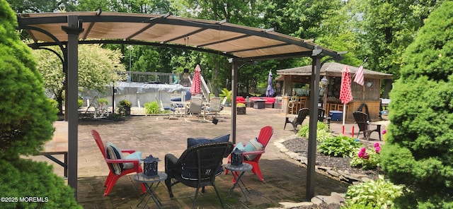 95 Gravel Hill Spotswood Rd, Monroe, NJ 08831 - view of play area with a pergola and a patio area