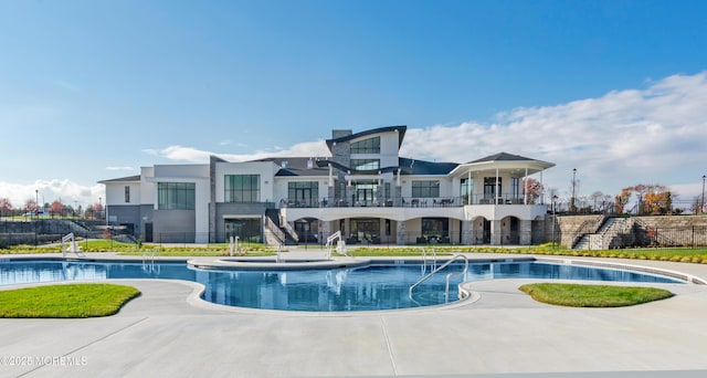 pool with fence