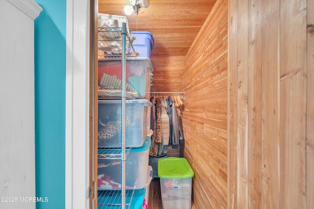 view of storage area
