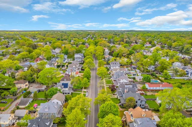 aerial view of residential area