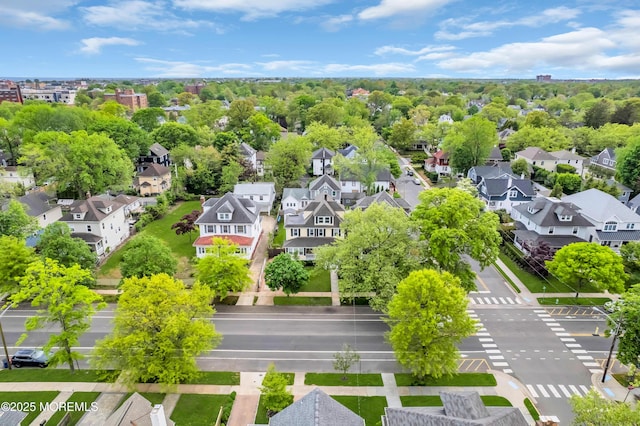 aerial perspective of suburban area