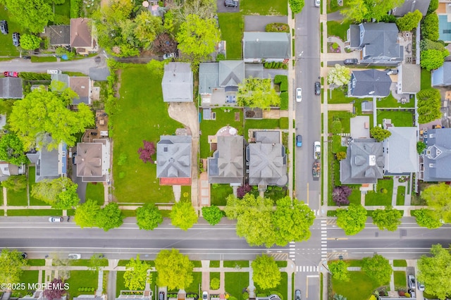 aerial view of residential area