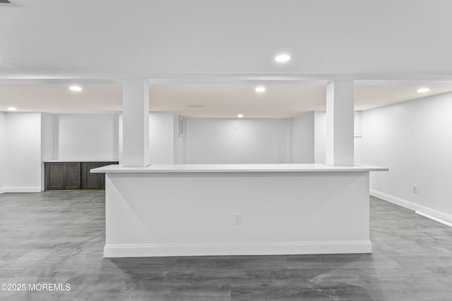 38 Louise Dr, East Brunswick, NJ 08816 - bar area with baseboards and recessed lighting