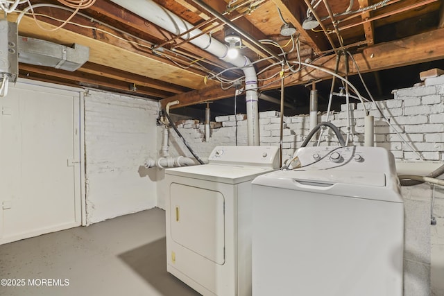 555 Cedar Ave, West Long Branch, NJ 07764 - clothes washing area featuring washer and clothes dryer