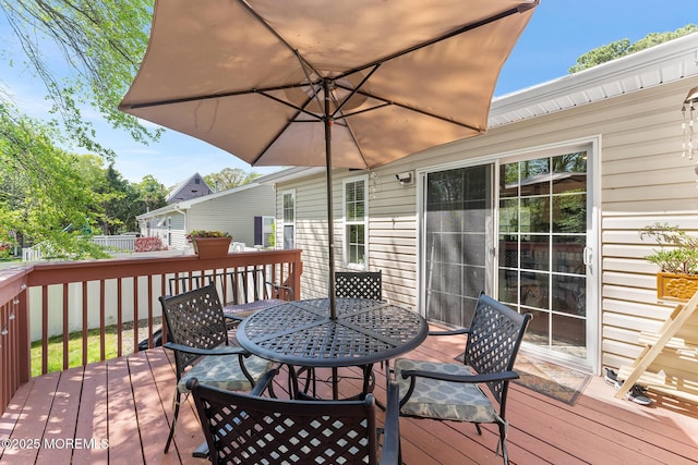 2015 Red Cedar St, Toms River, NJ 08753 - wooden deck featuring outdoor dining area