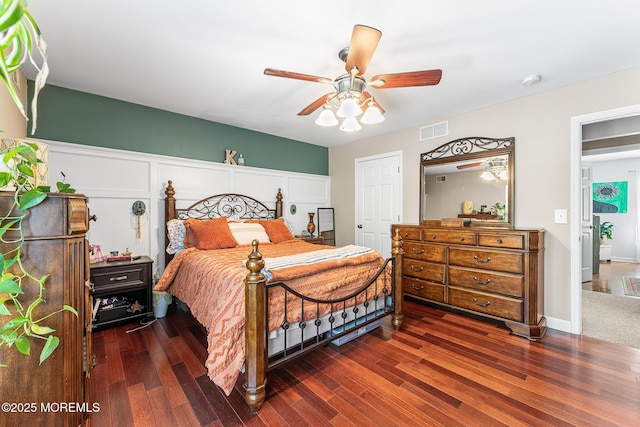 2015 Red Cedar St, Toms River, NJ 08753 - bedroom with wood finished floors and ceiling fan
