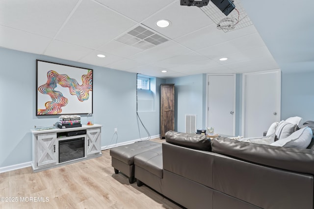 19 Dartmoor Dr, Manalapan, NJ 07726 - living area featuring light wood-style floors, baseboards, and recessed lighting