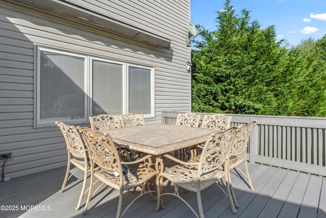 19 Dartmoor Dr, Manalapan, NJ 07726 - deck featuring outdoor dining area
