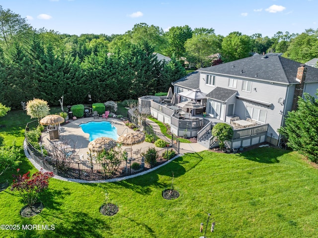 19 Dartmoor Dr, Manalapan, NJ 07726 - view of swimming pool with a patio area