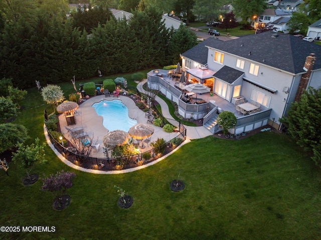 19 Dartmoor Dr, Manalapan, NJ 07726 - view from above of property with a pool