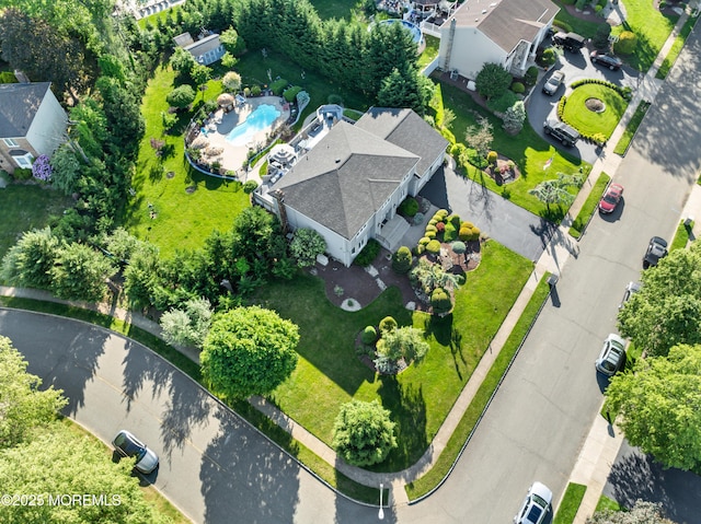 19 Dartmoor Dr, Manalapan, NJ 07726 - bird's eye view of a pool area