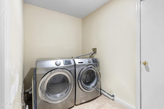 1 Skylark Dr, Jackson, NJ 08527 - laundry room featuring independent washer and dryer and light tile patterned floors