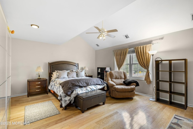 1 Skylark Dr, Jackson, NJ 08527 - bedroom featuring lofted ceiling, light wood-style floors, and ceiling fan