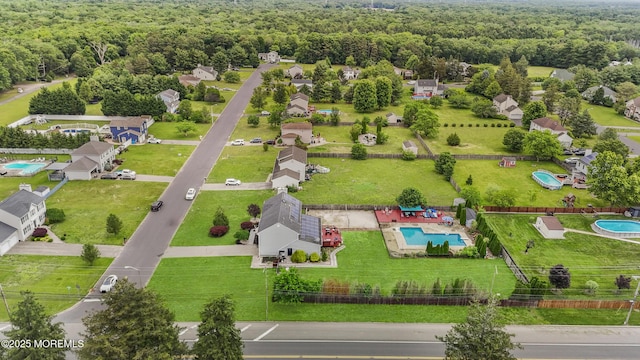 1 Skylark Dr, Jackson, NJ 08527 - aerial view of a pool and a heavily wooded area