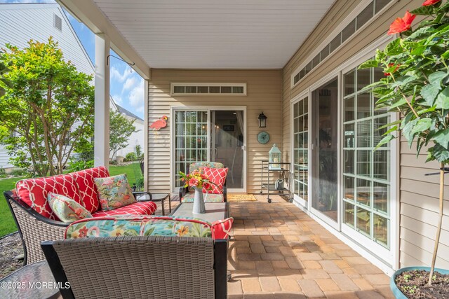 16 Millstone Way, Waretown, NJ 08758 - view of patio / terrace featuring outdoor lounge area