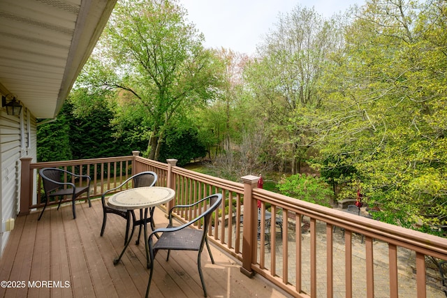 view of wooden terrace