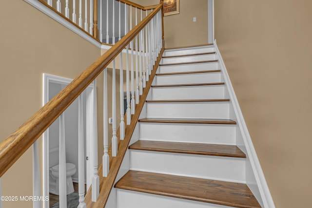 view of stairway