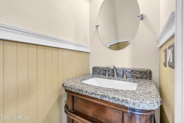 bathroom featuring vanity