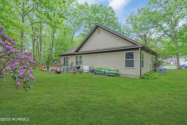 578 Petunia Ln N, Whiting, NJ 08759 - back of house with a yard and cooling unit
