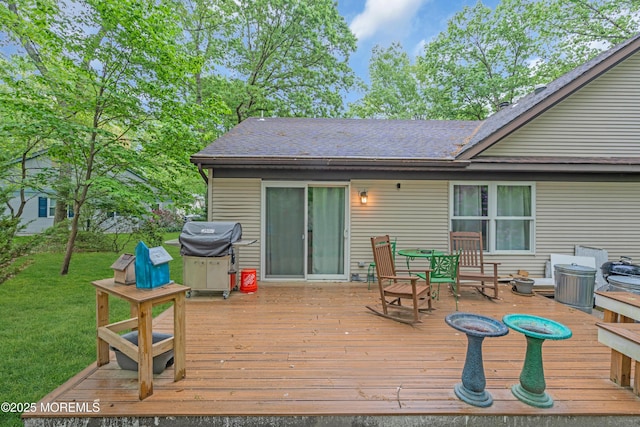 578 Petunia Ln N, Whiting, NJ 08759 - wooden terrace featuring a grill and a yard