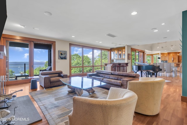 154 Ocean Blvd, Atlantic Highlands, NJ 07716 - living area with wood finished floors and recessed lighting