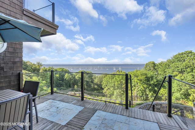 154 Ocean Blvd, Atlantic Highlands, NJ 07716 - deck featuring a water view