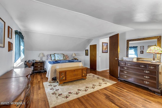 1601 Chestnut Ave, Ocean Twp, NJ 07712 - bedroom featuring vaulted ceiling and wood finished floors