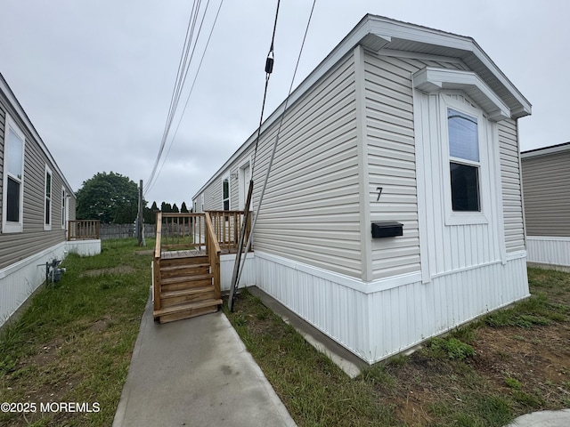 view of side of property