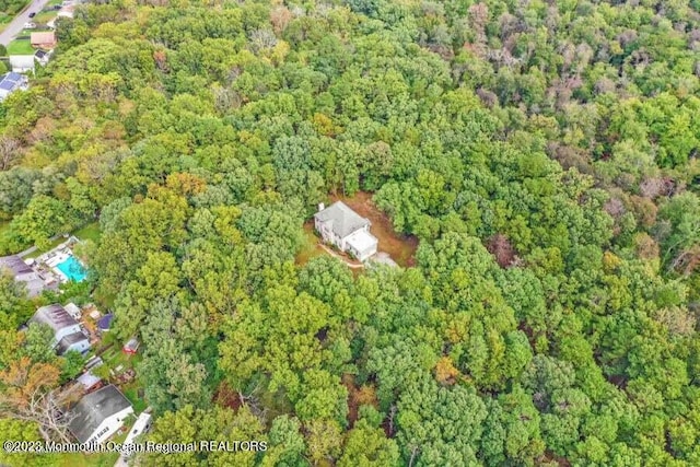 2557 Huckleberry Rd, Manchester, NJ 08759 - aerial overview of property's location featuring a heavily wooded area