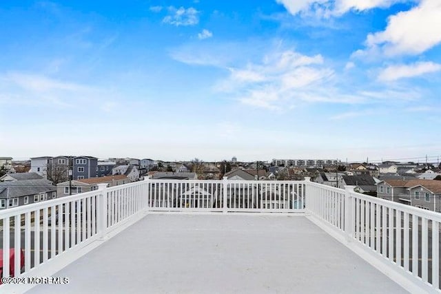 balcony with a residential view