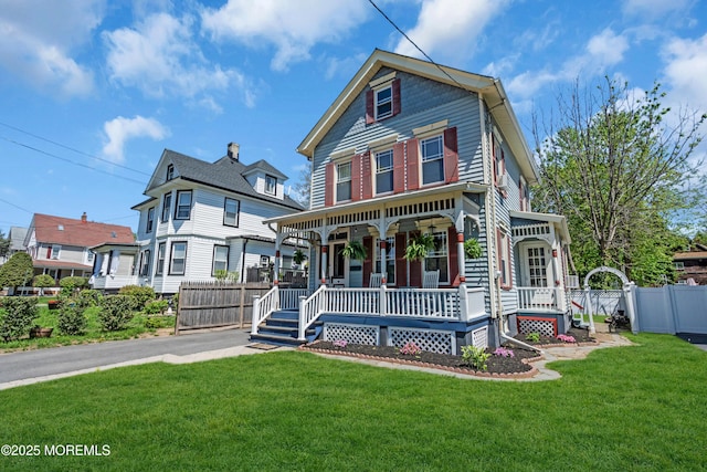 victorian home with a porch