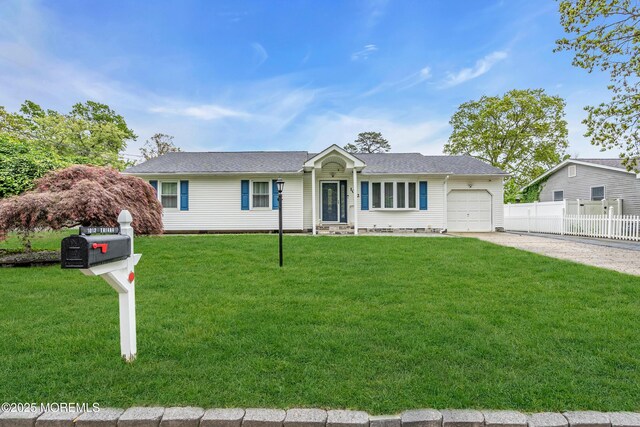 1012 Bismarck St, Toms River, NJ 08757 - single story home featuring a garage, driveway, and a shingled roof