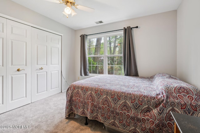 119 Morning Glory, Whiting, NJ 08759 - bedroom featuring carpet floors, a closet, and ceiling fan