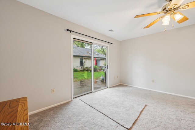 119 Morning Glory, Whiting, NJ 08759 - empty room featuring carpet flooring, baseboards, and ceiling fan