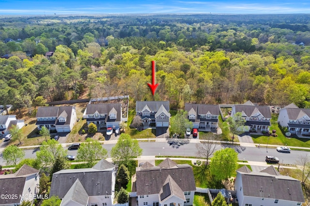 55 Freedom Hills Dr, Barnegat, NJ 08005 - aerial view of residential area with a forest