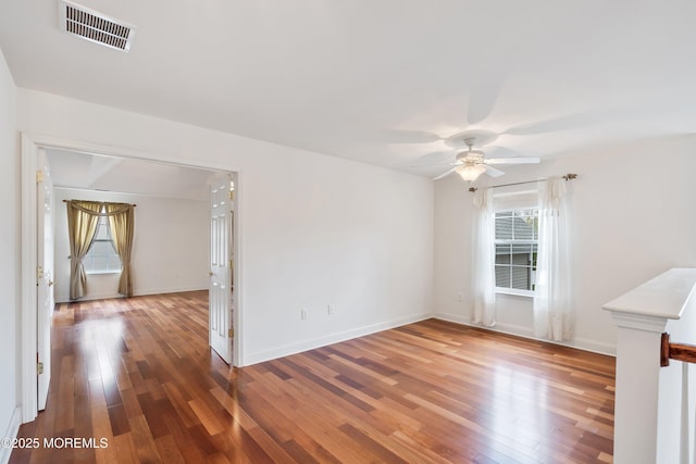 55 Freedom Hills Dr, Barnegat, NJ 08005 - unfurnished room featuring wood-type flooring, a ceiling fan, and baseboards