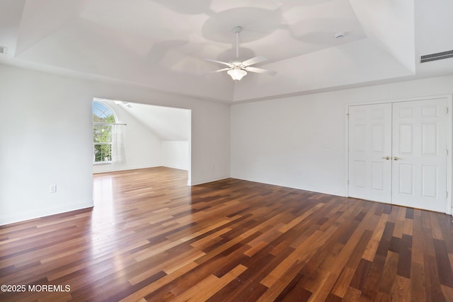 55 Freedom Hills Dr, Barnegat, NJ 08005 - additional living space featuring a ceiling fan, wood finished floors, and vaulted ceiling