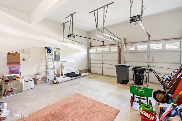 55 Freedom Hills Dr, Barnegat, NJ 08005 - garage featuring a garage door opener and electric panel