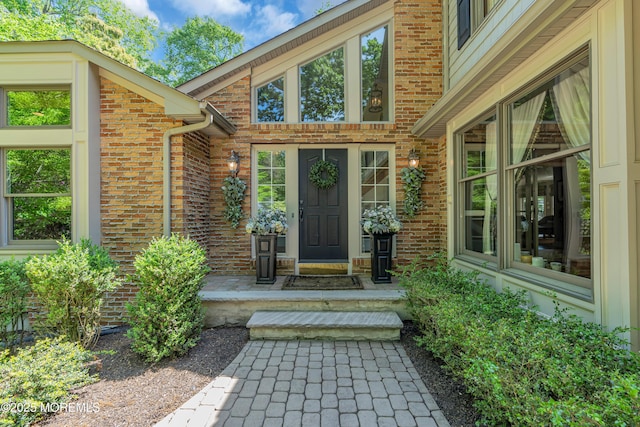7 Seagull Ln, Lincroft, NJ 07738 - view of exterior entry featuring brick siding