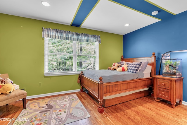 7 Seagull Ln, Lincroft, NJ 07738 - bedroom with baseboards, light wood-type flooring, and recessed lighting
