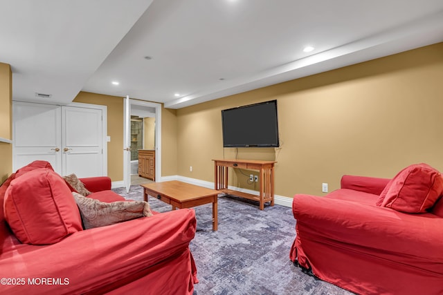 7 Seagull Ln, Lincroft, NJ 07738 - living area with baseboards and recessed lighting