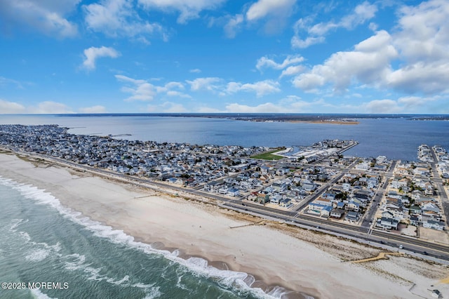 bird's eye view of a nearby body of water