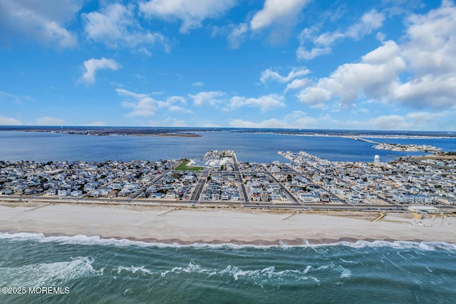 bird's eye view of a large body of water