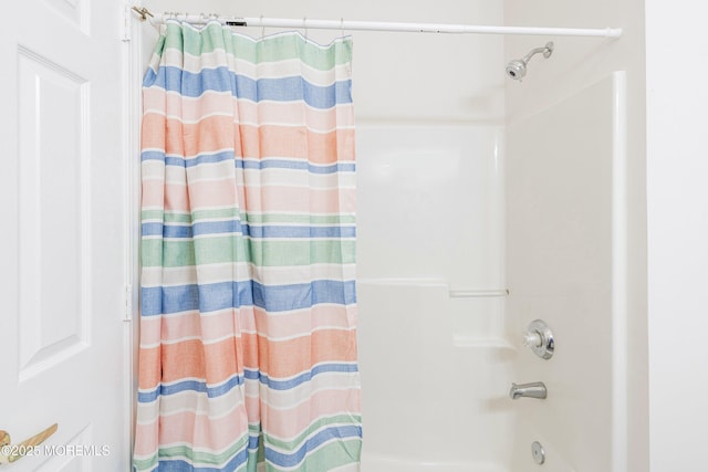 43 Osprey Pl, Barnegat, NJ 08005 - bathroom featuring shower / tub combo with curtain