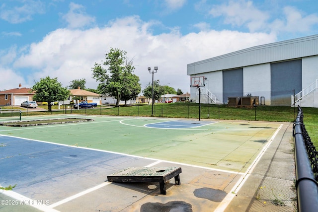 view of sport court with community basketball court