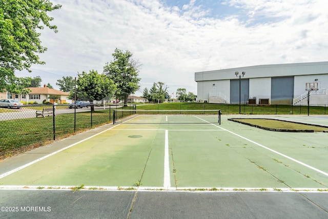 view of tennis court